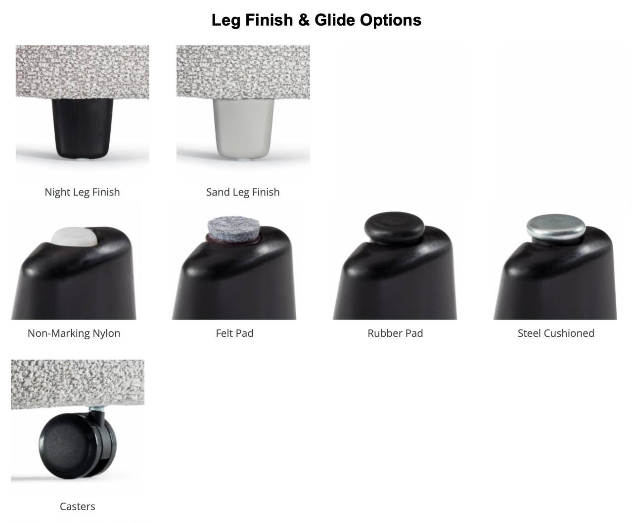 Global Total Office Global Rambler Modular 39" x 39" Square Ottoman Bench RA3939SQ 