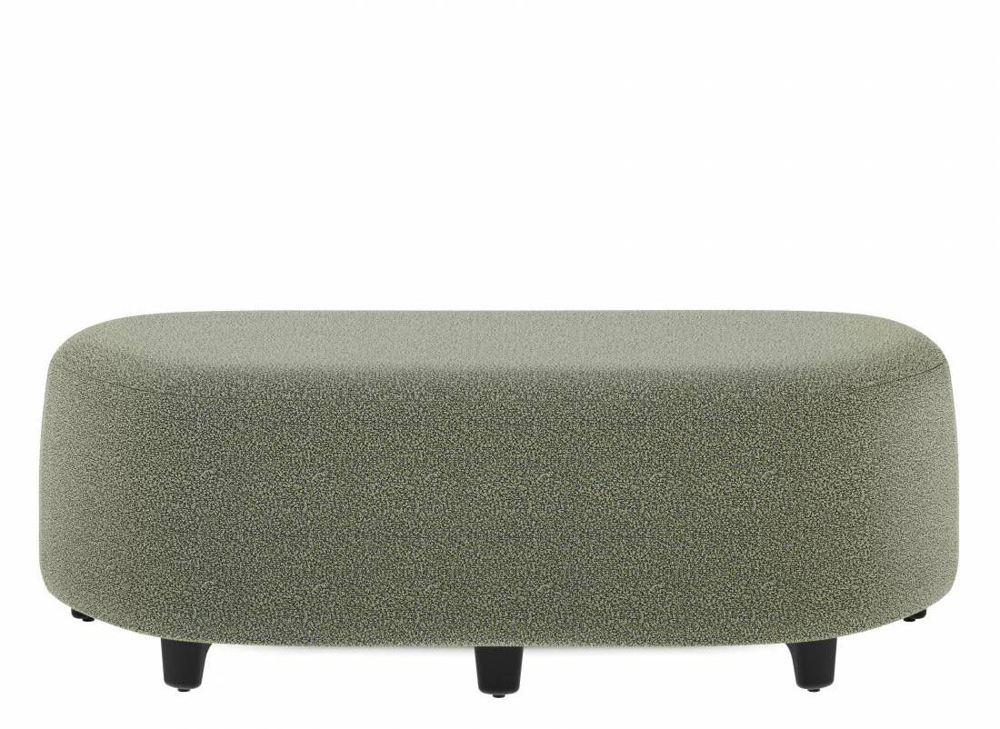 Global Total Office Global Rambler 52"W x 26.5"D Trapezoid Ottoman Bench RA2652TR 