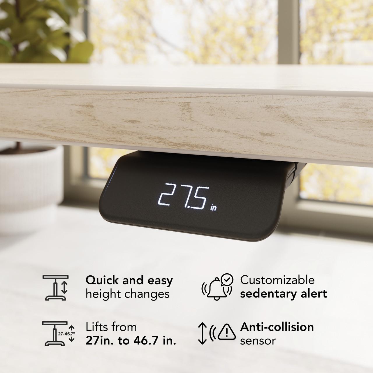  Bush Business Furniture Stratus Electric Height Adjustable Standing Desk with Storage 