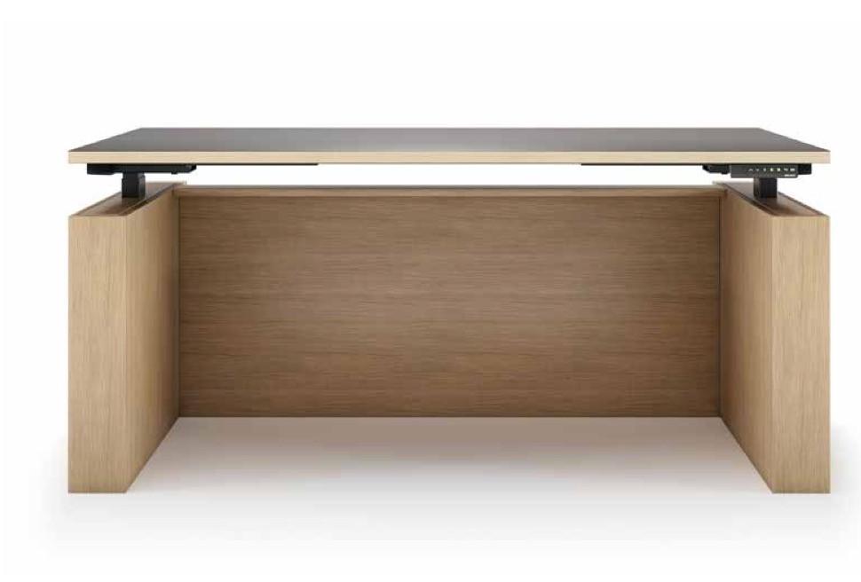 Element Contract Furniture Element Contract STO Casegoods Collection Electric Height Adjustable Closed Leg Desk 