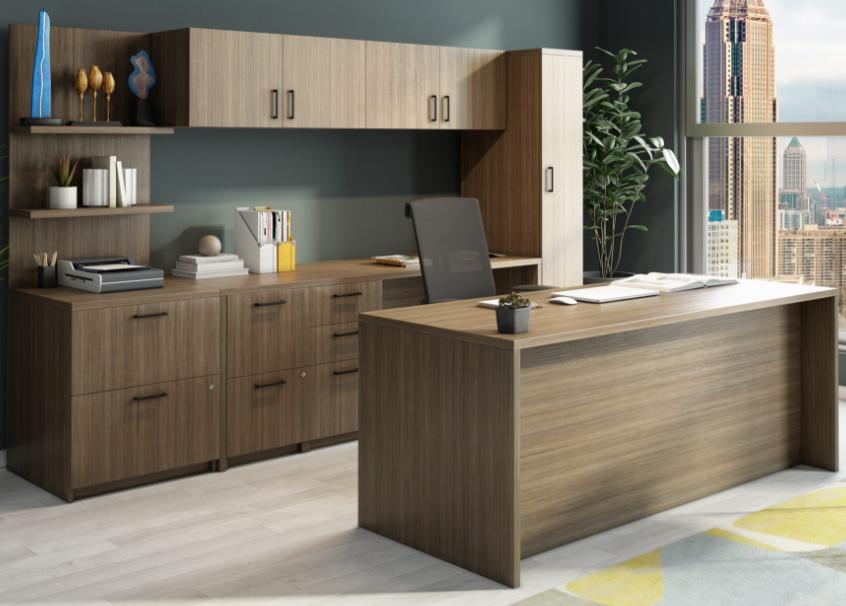 Element Contract Furniture Element Contract STO Casegoods Collection Private Office Furniture Configuration 