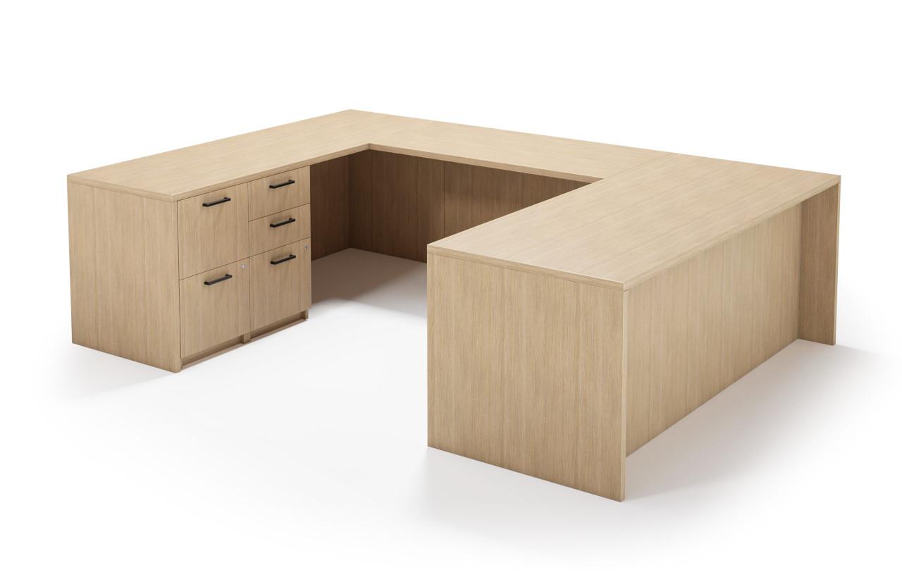 Element Contract Furniture Element Contract STO Casegoods Collection U-Shaped Desk with Storage 