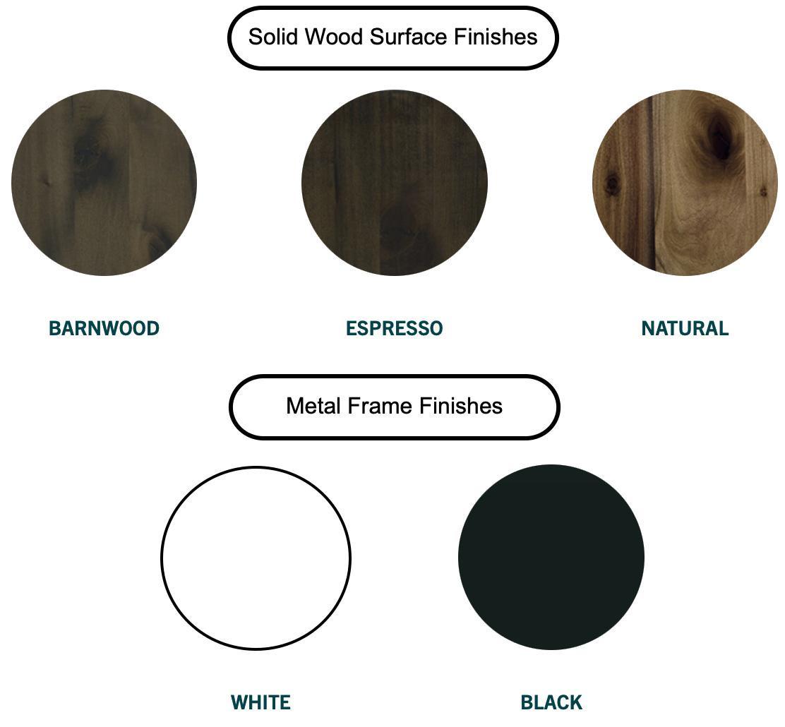  KFI Studios Midtown Standing Height 42"D x 96"W x 41"H Solid Wood Top Table (Available with Power!) 