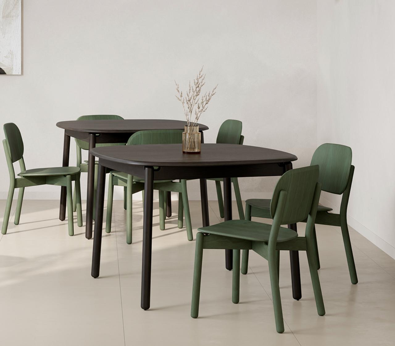  KFI Studios Silva 42"W x 42"D x 30"H Stained Beech Wood Cafe Table B9900-30 