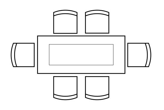 KFI Studios KFI Midtown 84"W x 42"D Cafe Height Thermally Fused Laminate Table (Available with Power!) 