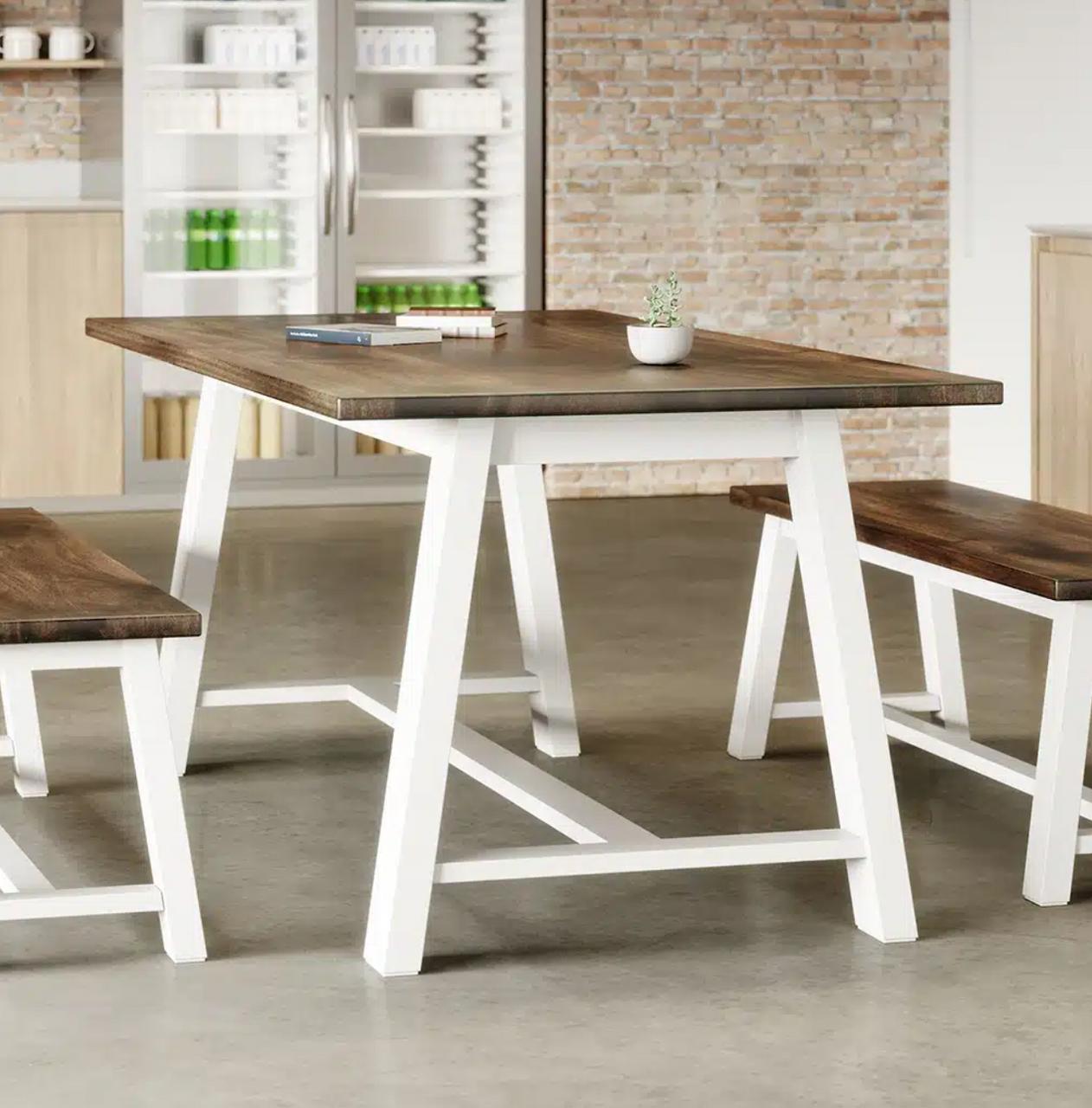 KFI Studios KFI Midtown 84"W x 42"D Cafe Height Thermally Fused Laminate Table (Available with Power!) 