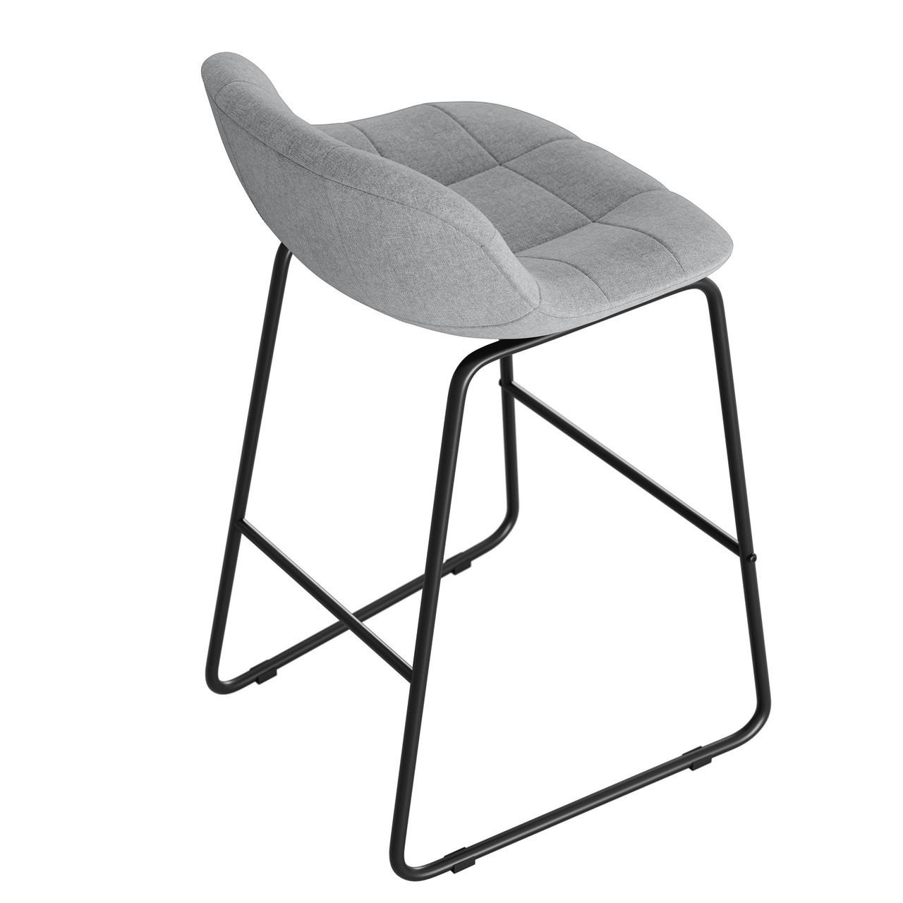  Office Source Jaden Series Half-Back Fabric Stool (2 Pack!) 