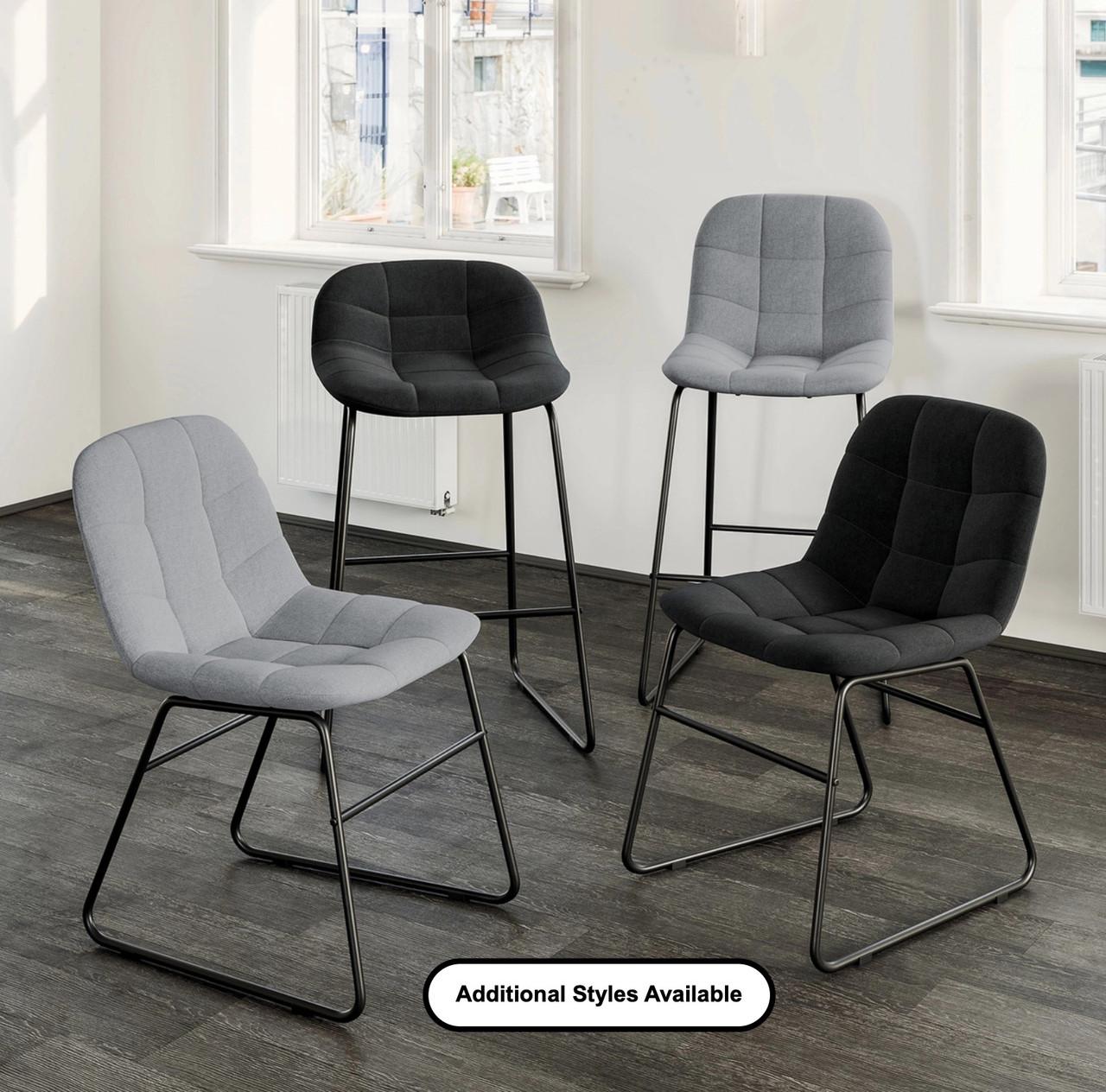  Office Source Jaden Series Half-Back Fabric Stool (2 Pack!) 