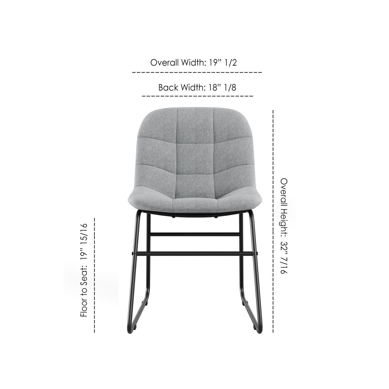  Office Source Jaden Series Full-Back Fabric Guest Chair (2 Pack!) 