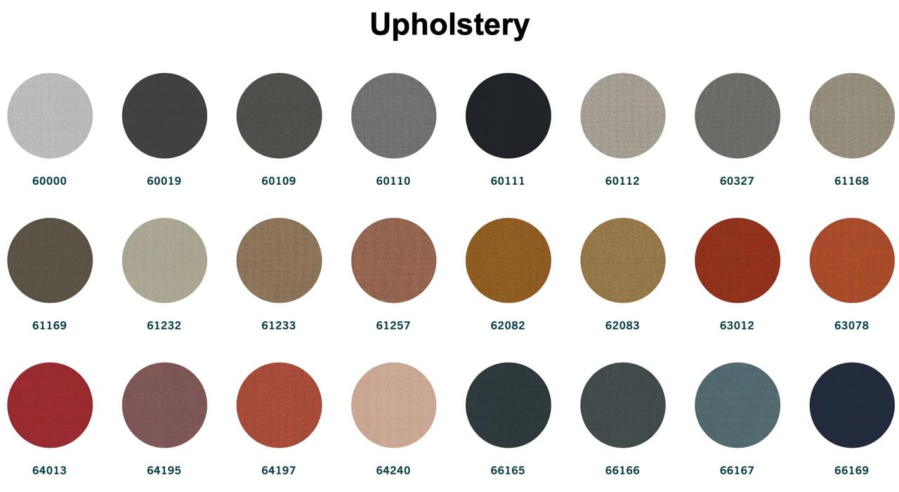 KFI Studios Canopy Height Adjustable Privacy Workstation with Upholstered Base and Laminate Work Surface