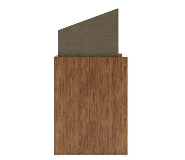  KFI Studios Canopy Height Adjustable High Pressure Laminate Workstation with Upholstered Privacy Hood WS100-LEW-L 