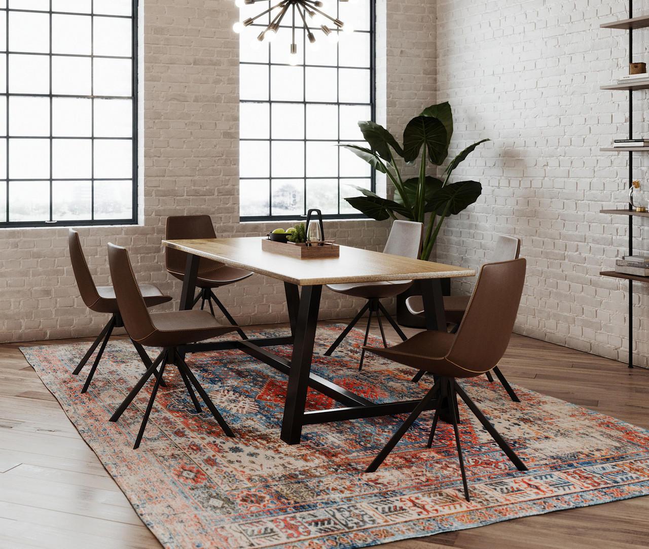 KFI Studios KFI 72"W x 42"D Midtown Solid Wood Top Collaborative Table (Size, Height, & Power Options!) 