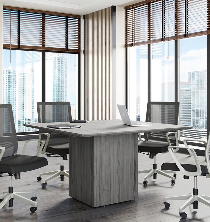 Office Source 48" x 48" Square Top Meeting Table - Office Source OS Laminate Collection OSTYP374 