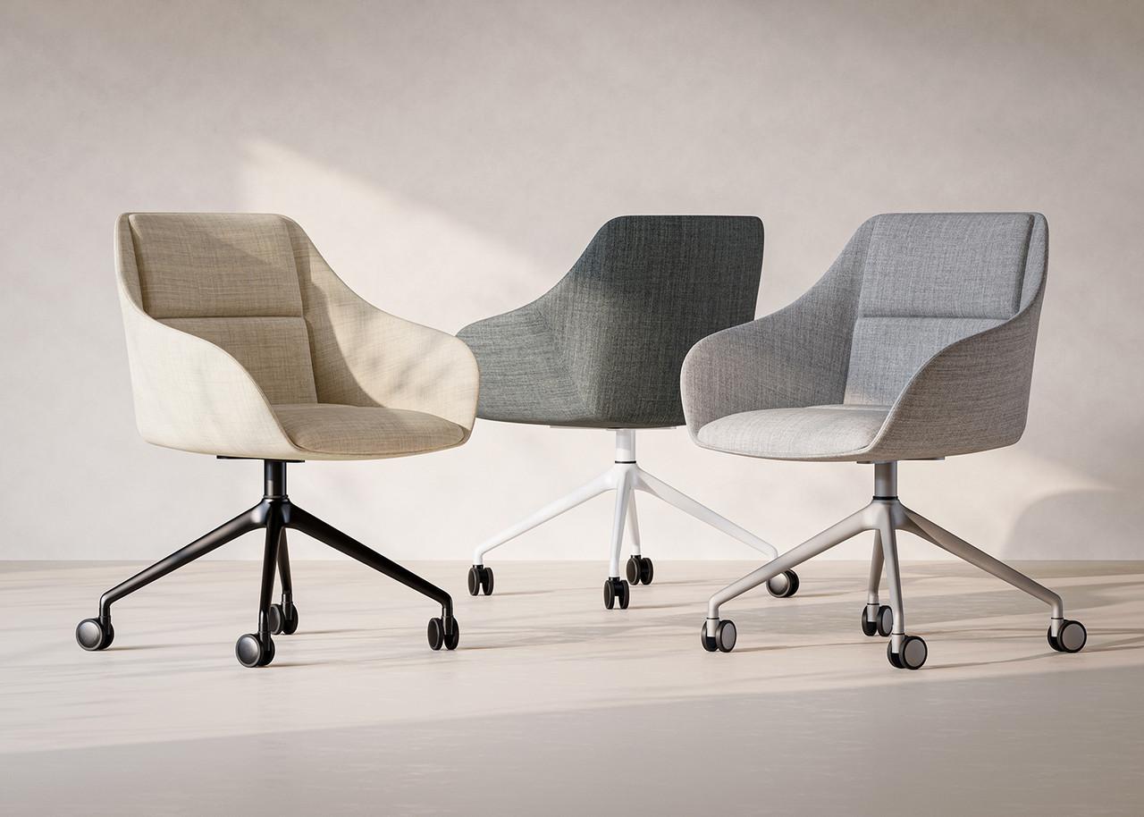 KFI Studios Zante Mini 4-Star Base Multi Purpose Conference Room Swivel Chair - KFI Studios 720CS 