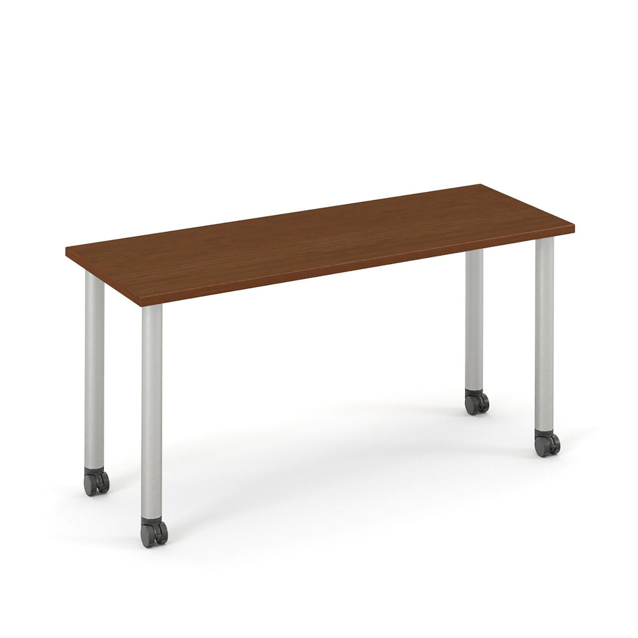 HPFI Furniture 60"W x 20"D Mobile Training Room Table - HPFI Clique Collection 