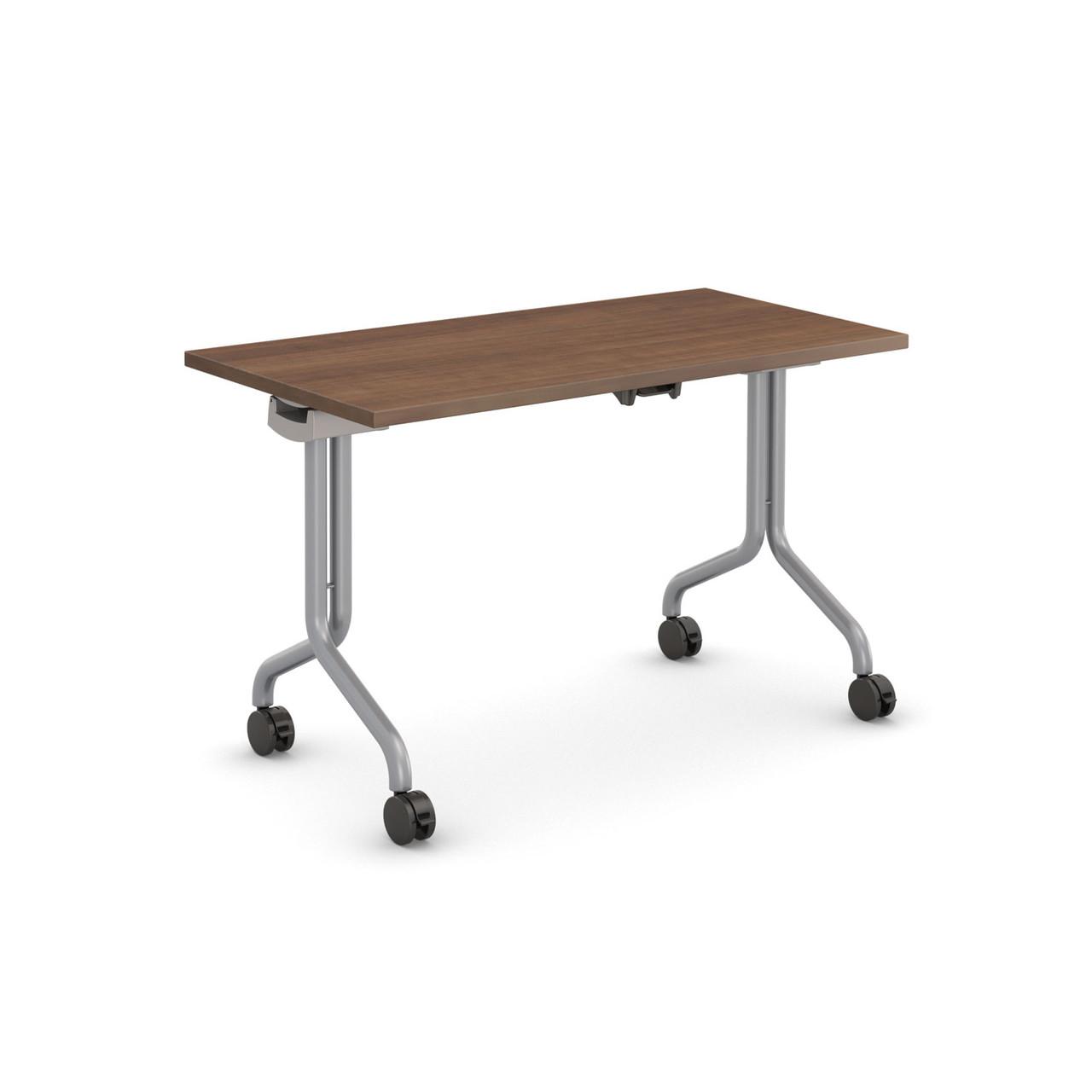 HPFI Furniture 48"W x 24"D Training Room Flipper Table - HPFI Duality Collection 
