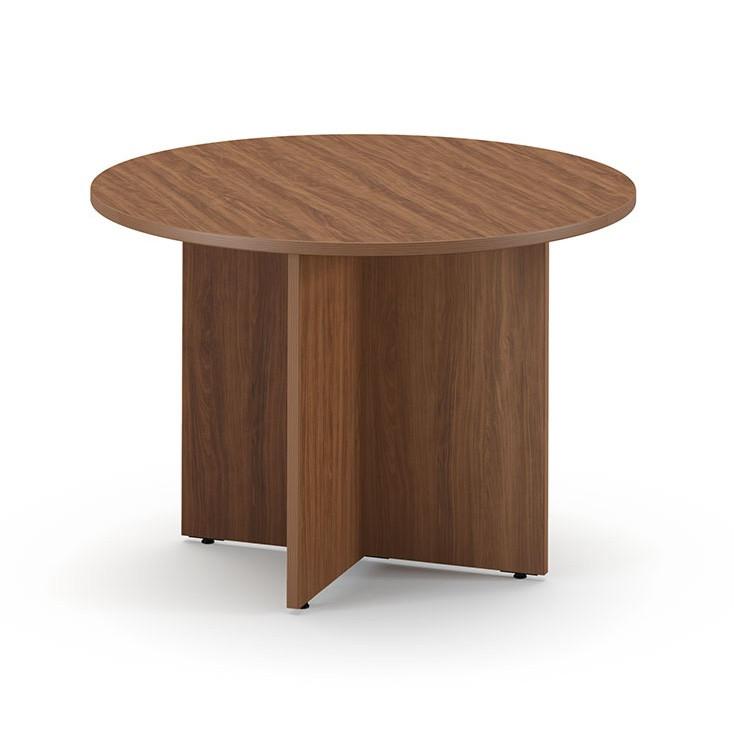 HPFI Furniture Round Laminate Meeting Table with X-Base - HPFI Hyperwork Collection 