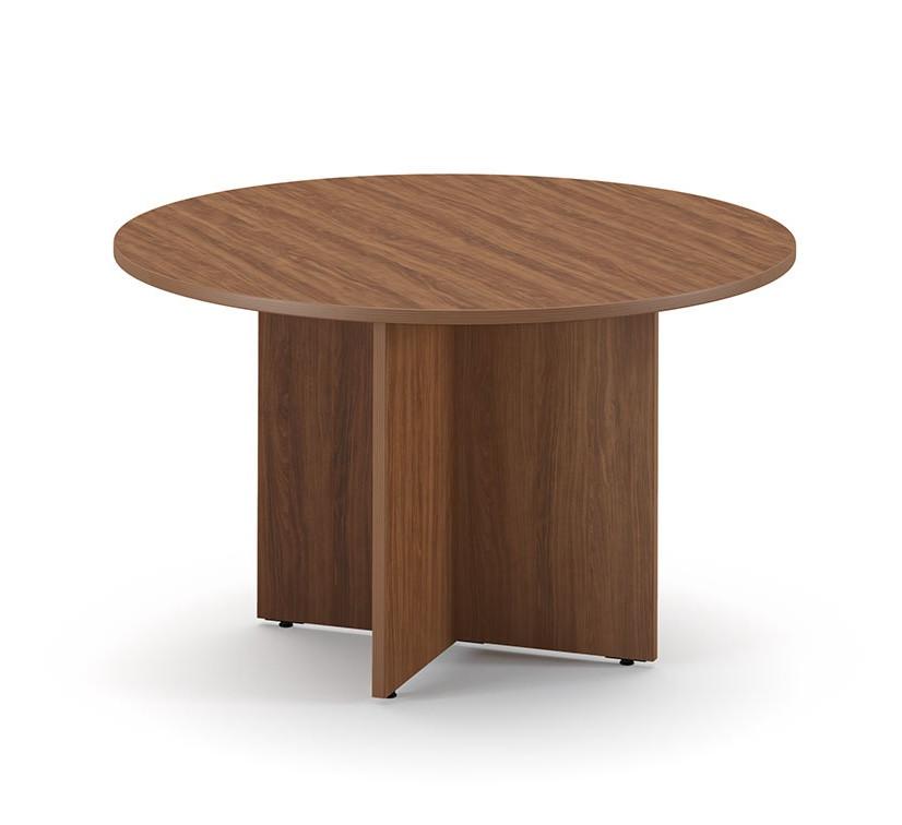 HPFI Furniture Round Laminate Meeting Table with X-Base - HPFI Hyperwork Collection 