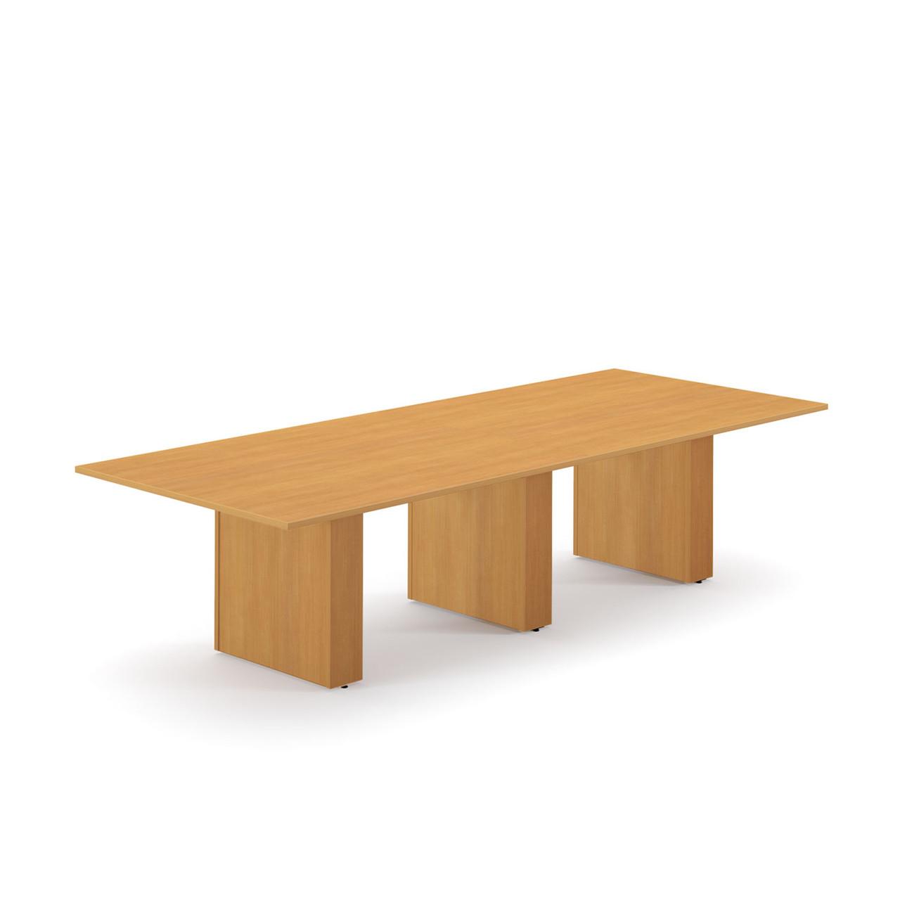 HPFI Furniture 10' x 4' Rectangular Conference Table with Box Bases- HPFI Hyperwork Collection 