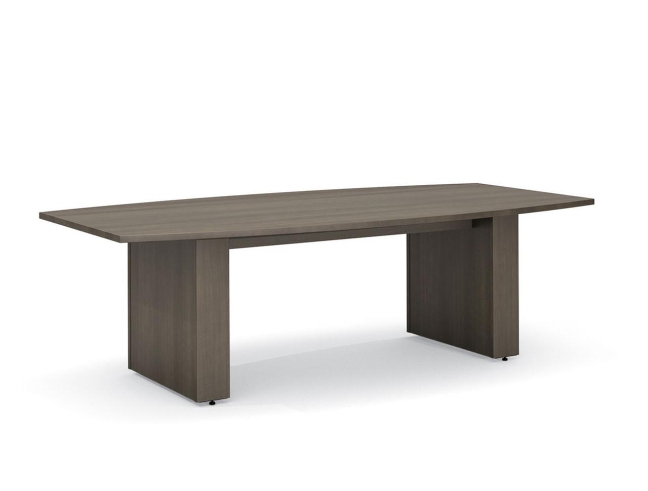 HPFI Furniture Hyperwork Collection 8' x 4' Boat Shaped Conference Table with Box Bases by HPFI 