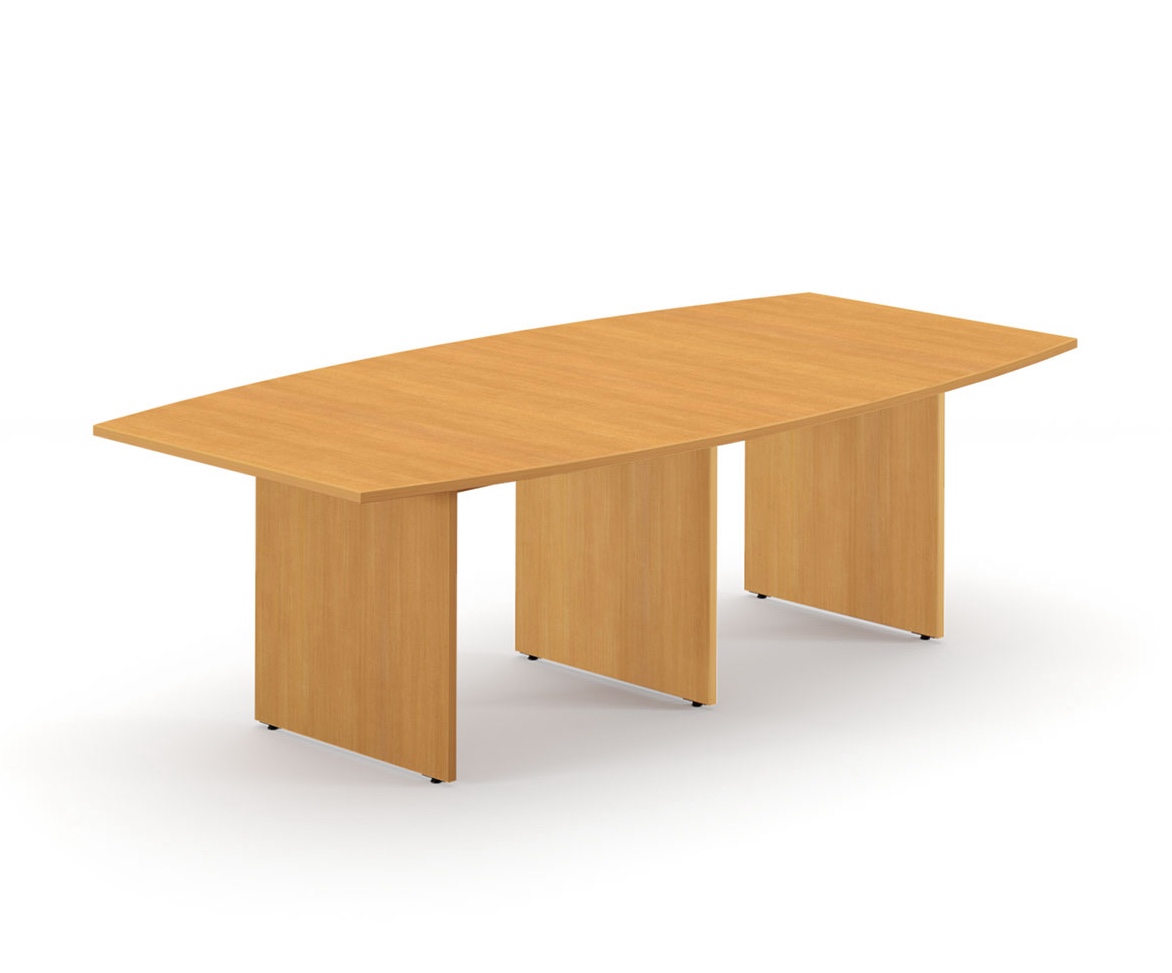 8' Expandable Boat Shaped Conference Table - HYPFI Hyperwork Collection EB4896