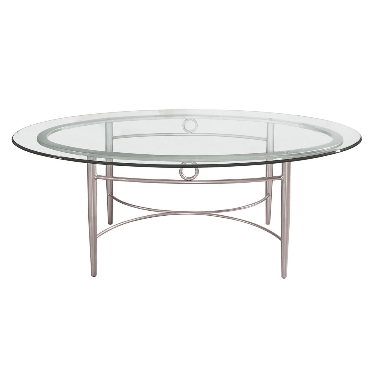 HPFI Furniture Contemporary Glass Top Coffee Table  - HPFI Malibu Collection 5920MET 