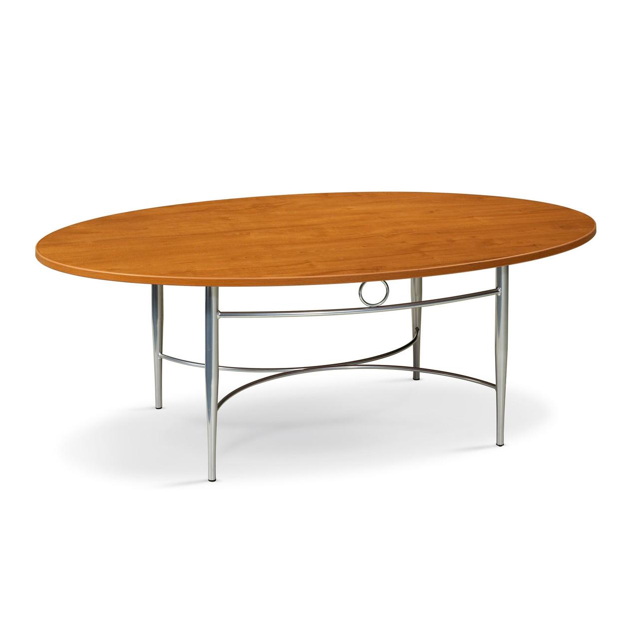 HPFI Furniture Oval Shaped Modern Coffee Table  - HPFI Malibu Collection 5920 