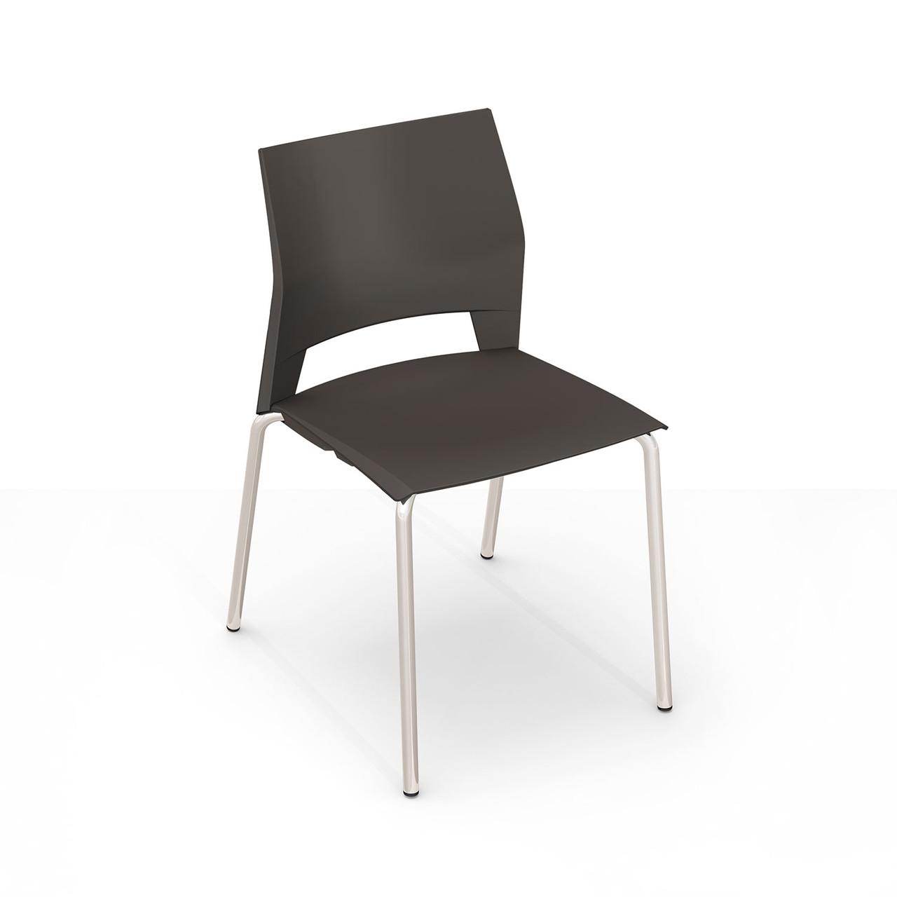 HPFI Furniture 2-Pack of Wipe Clean Armless Stack Chairs - HPFI Tone Series 383 