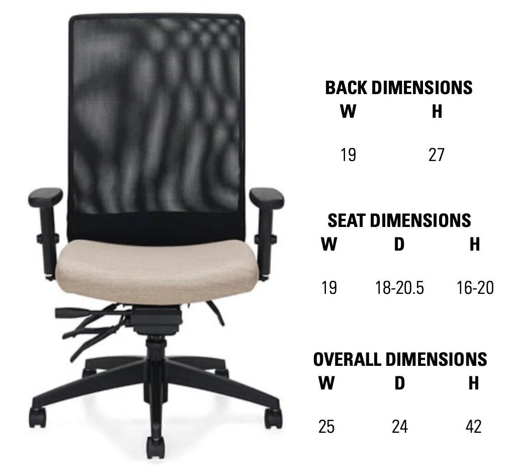 Global Total Office Global High Back Weev Chair 2220-3