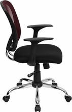  Flash Furniture Burgundy Mesh Back Office Chair 