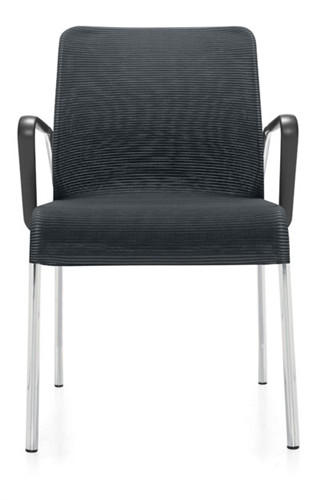 Global Total Office Global Lite Series 4 Leg Mesh Side Chair with Loop Arms (24 Color Options Available!)