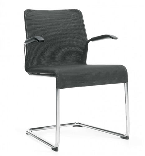 Global Total Office Global Lite Series 5944 Sled Base Mesh Guest Chair with Arms (24 Color Options Available!) 