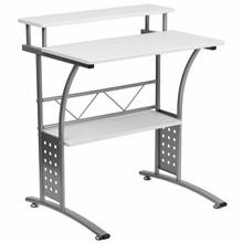  Flash Furniture Clifton Series White Computer Desk 