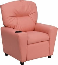  Flash Furniture Contemporary Pink Kids Vinyl Recliner 