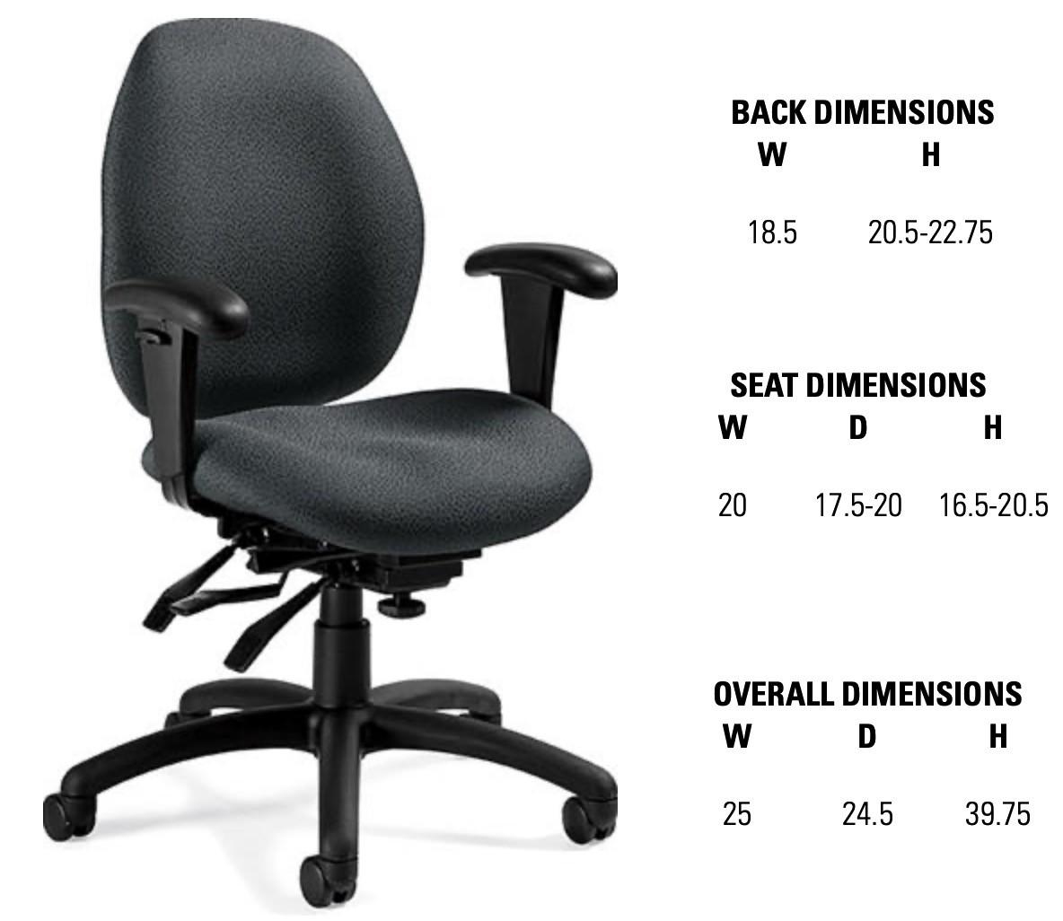 Global Total Office Global Malaga Task Chair TS3141-3