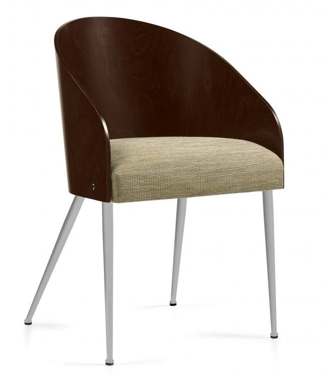 Global Total Office Global Marche Contemporary Curved Wood Guest Reception Chair 8624