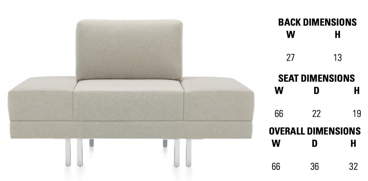 Global Total Office Global ML Two Seat Sofa ML6634