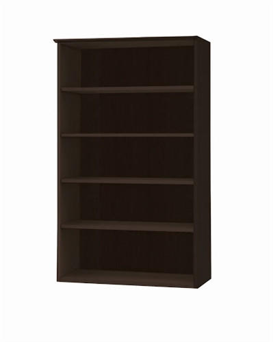 Mayline Group 5 Shelf Medina Series Mocha Bookcase MVB5LDC by Mayline 