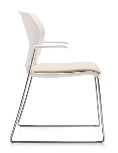 Global Total Office Global Popcorn 6712 Stack Chair with Upholstered Seat