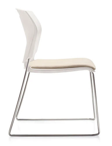 Global Total Office Global Popcorn 6713 Armless Stack Chair with Upholstered Seat