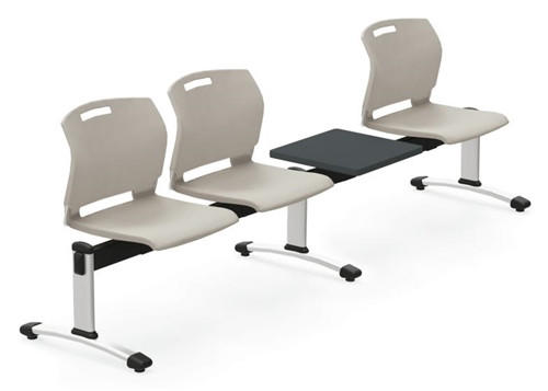 Global Total Office Global Popcorn POP503 Model 3 Guest Beam Chair with Side Table
