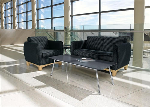 Global Total Office Global Prairie 2 Piece Commercial Lounge Furniture Set