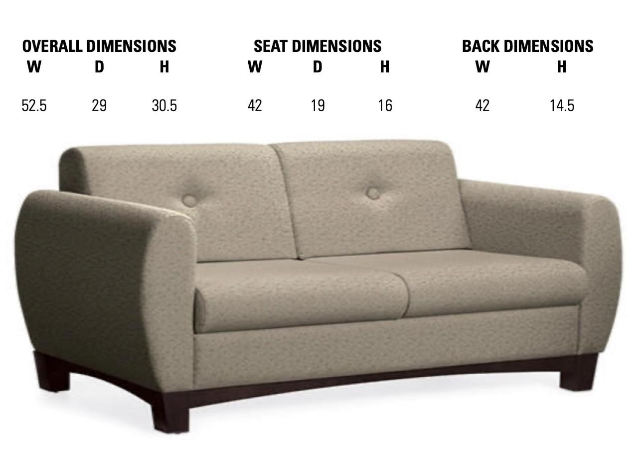 Global Total Office Global Prairie 2 Seat Sofa 3482