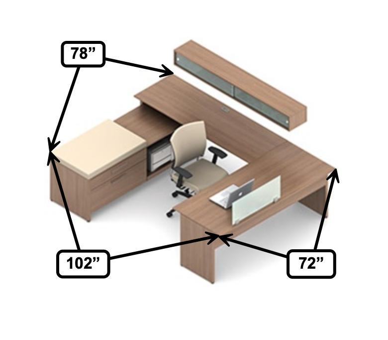 Global Total Office Global Princeton Modular Executive Desk A4I