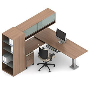 Global Total Office Global Princeton Modular Executive Desk A5-3H 