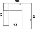 Global Total Office Global Princeton Modular Office Desk A5-3D