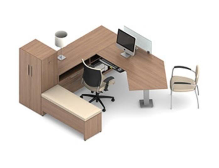 Global Total Office Global Princeton Modular Office Desk B1-3D