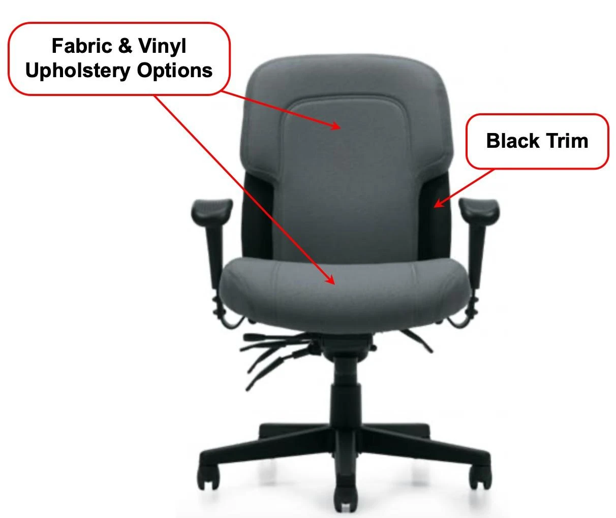 Global Total Office Global Saxon Heavy Duty Office Chair 2512-3