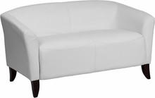  Flash Furniture HERCULES Imperial Series White Leather Love Seat 