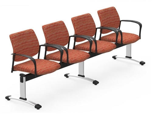 Global Total Office Global Sidero 4 Person Guest Bench SID502